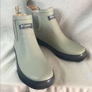 Women's Gray Ankle Boots Jollywalk Rain boots Size 39